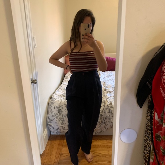 Vintage Navy Pants - Picture 6 of 7